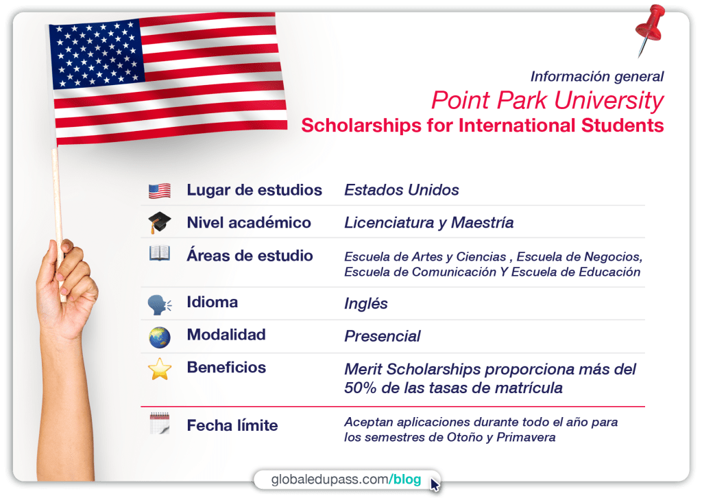 becas en Estados Unidos para estudiar en Point Park University