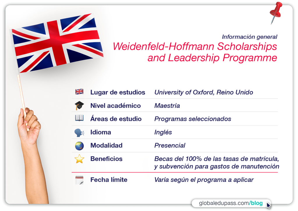 Becas en Reino Unido por el Weidenfeld Hoffman Scholarship
