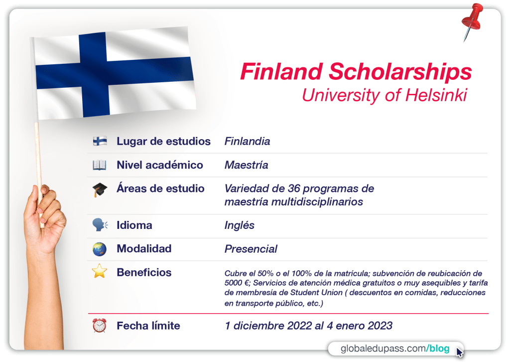 University of Helsinki ofrece becas para estudiar en Finlandia