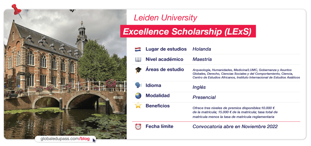 Leiden University ofrece becas para estudiar en Holanda