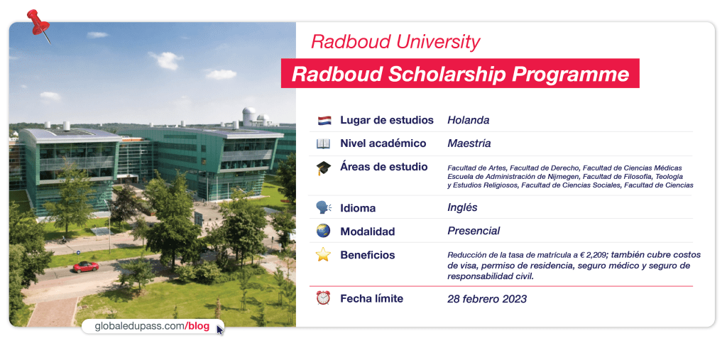 Becas Radboud para estudiar en Holanda