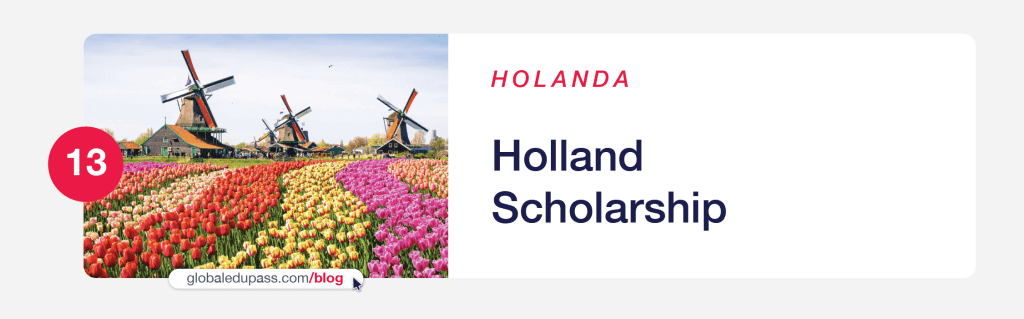 Becas de gobierno para estudiar en Holanda