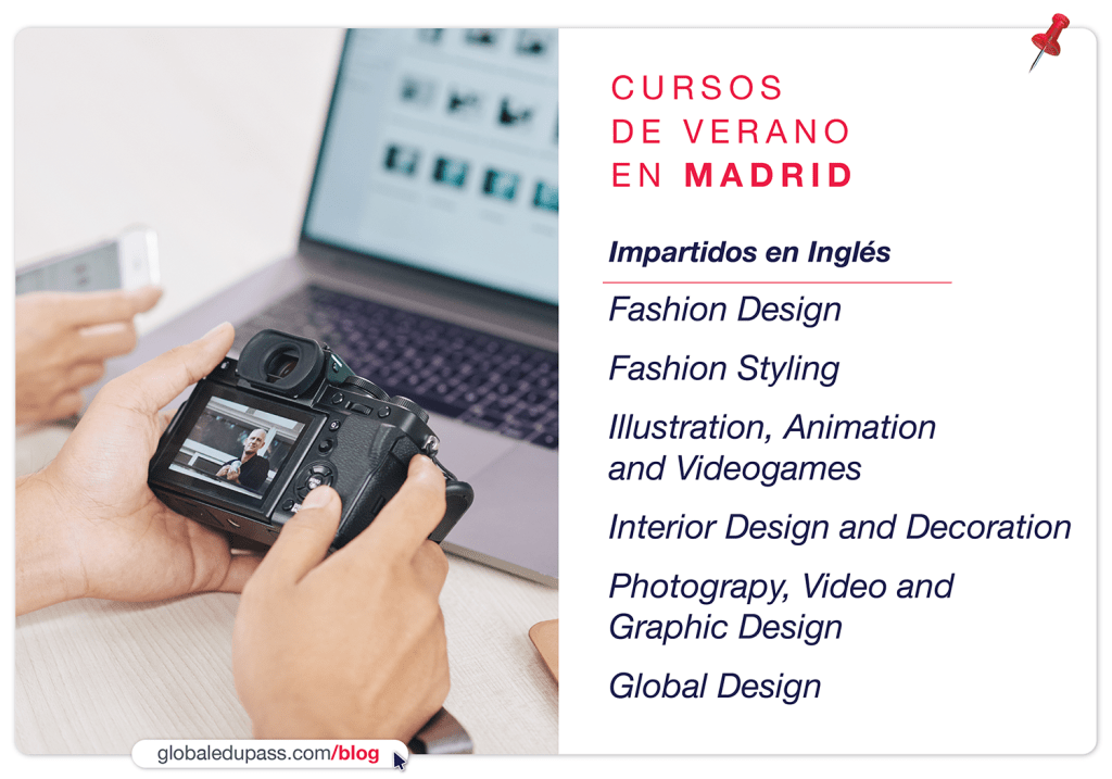 Cursos de verano en España para estudiar fotografía, ilustración y moda.