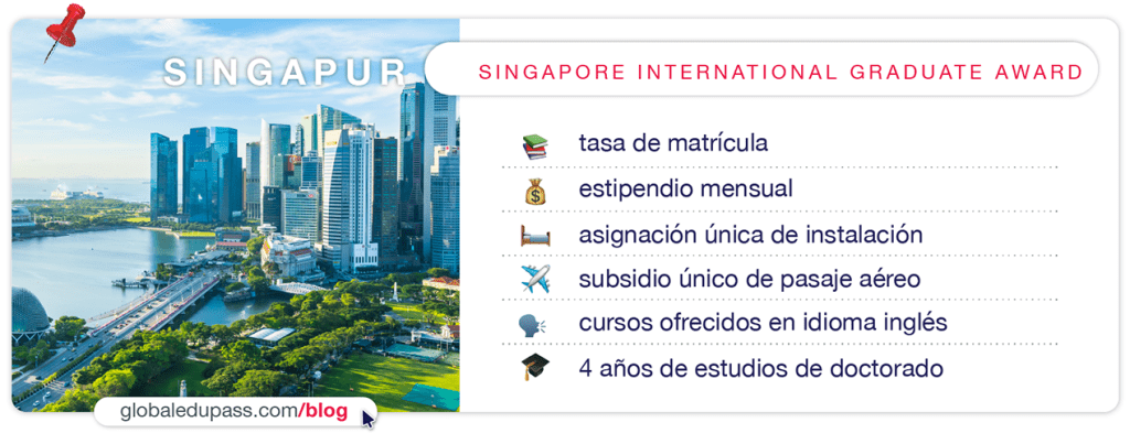 Becas internacionales en Asia para estudiar en Singapur