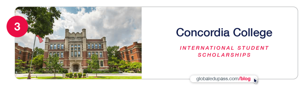 Concordia College ofrece becas de universidades en Estados Unidos